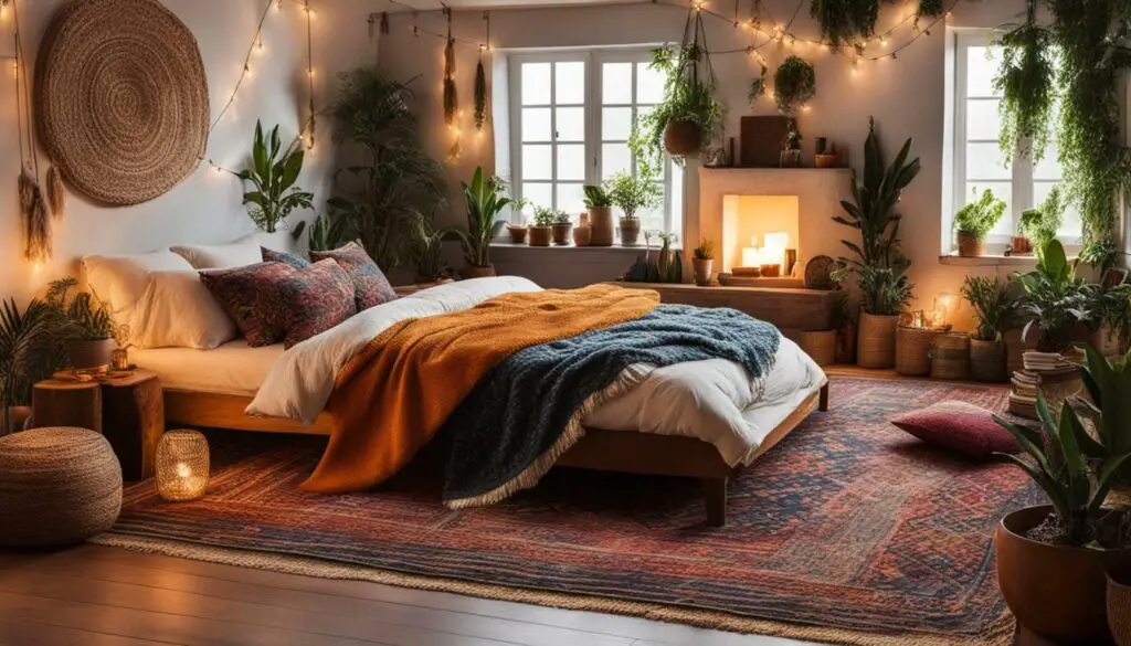 Bohemian bedroom style