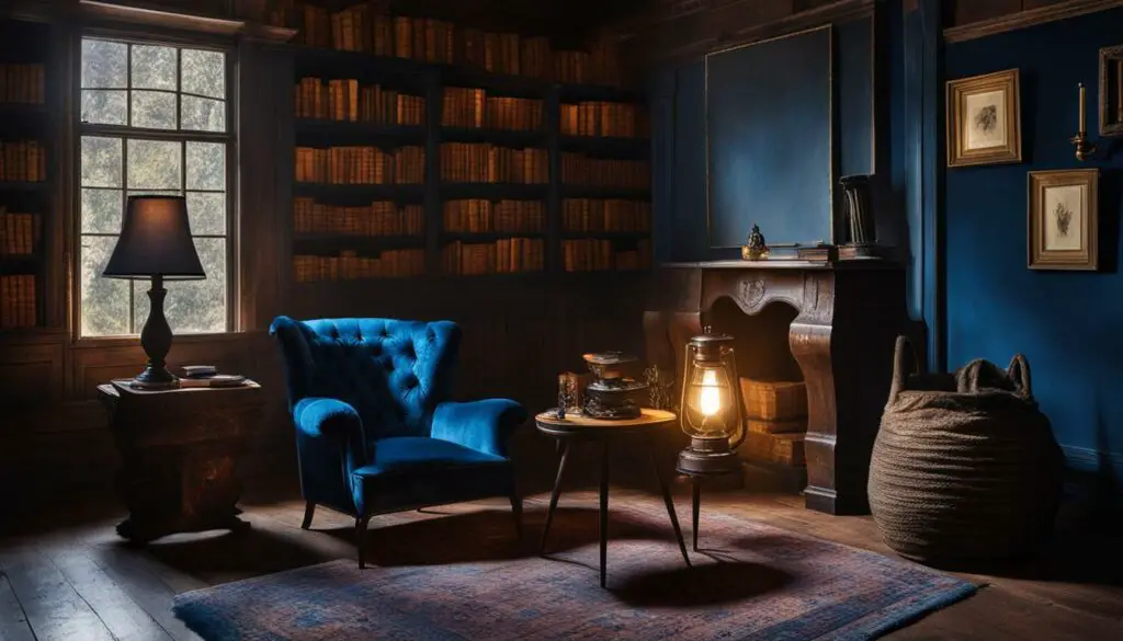 curating a cozy and intimate dark and moody space