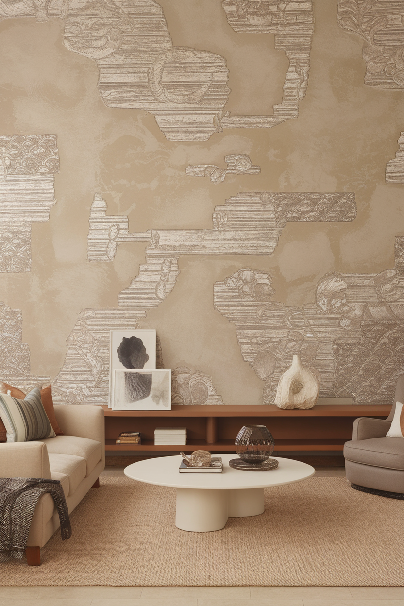 Textured Wallpaper: Soft Elegance