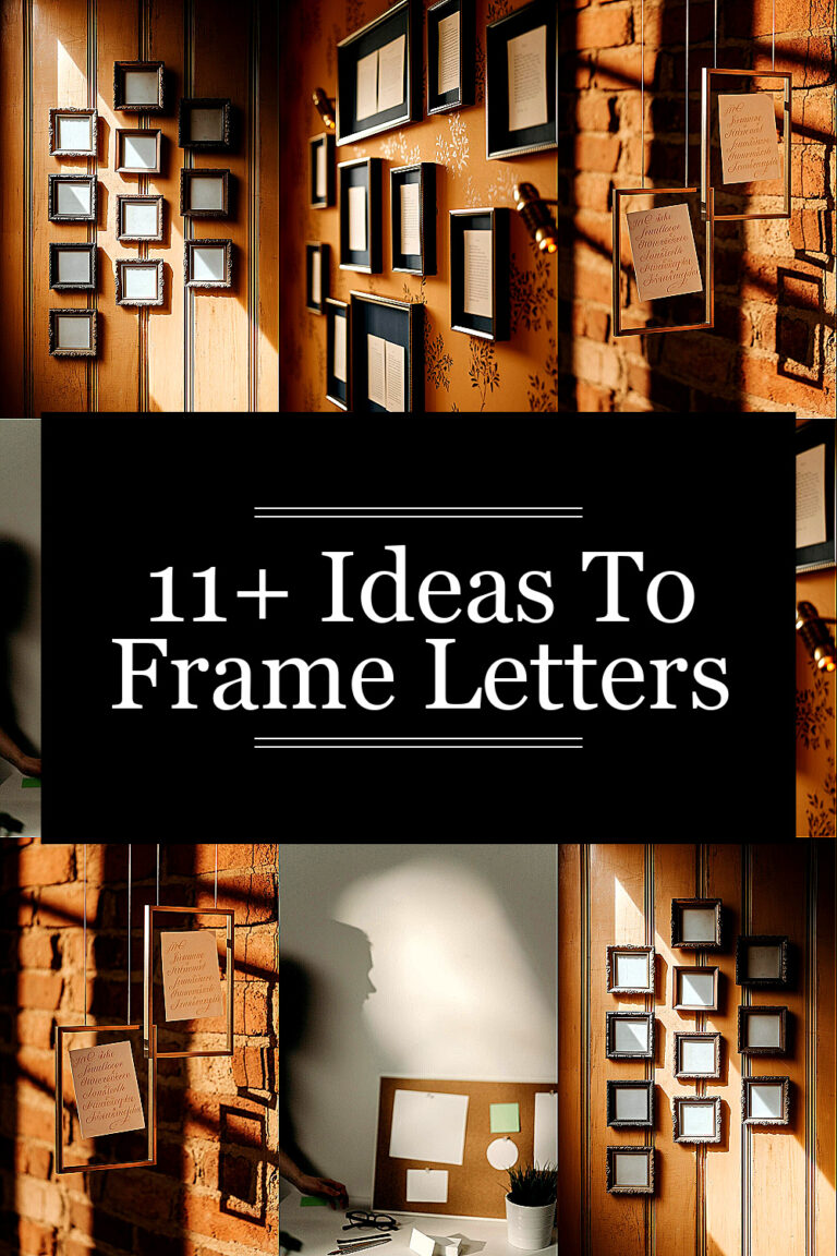 11+ Delightful Ideas to Frame Letters for Your Wall – homiste.com